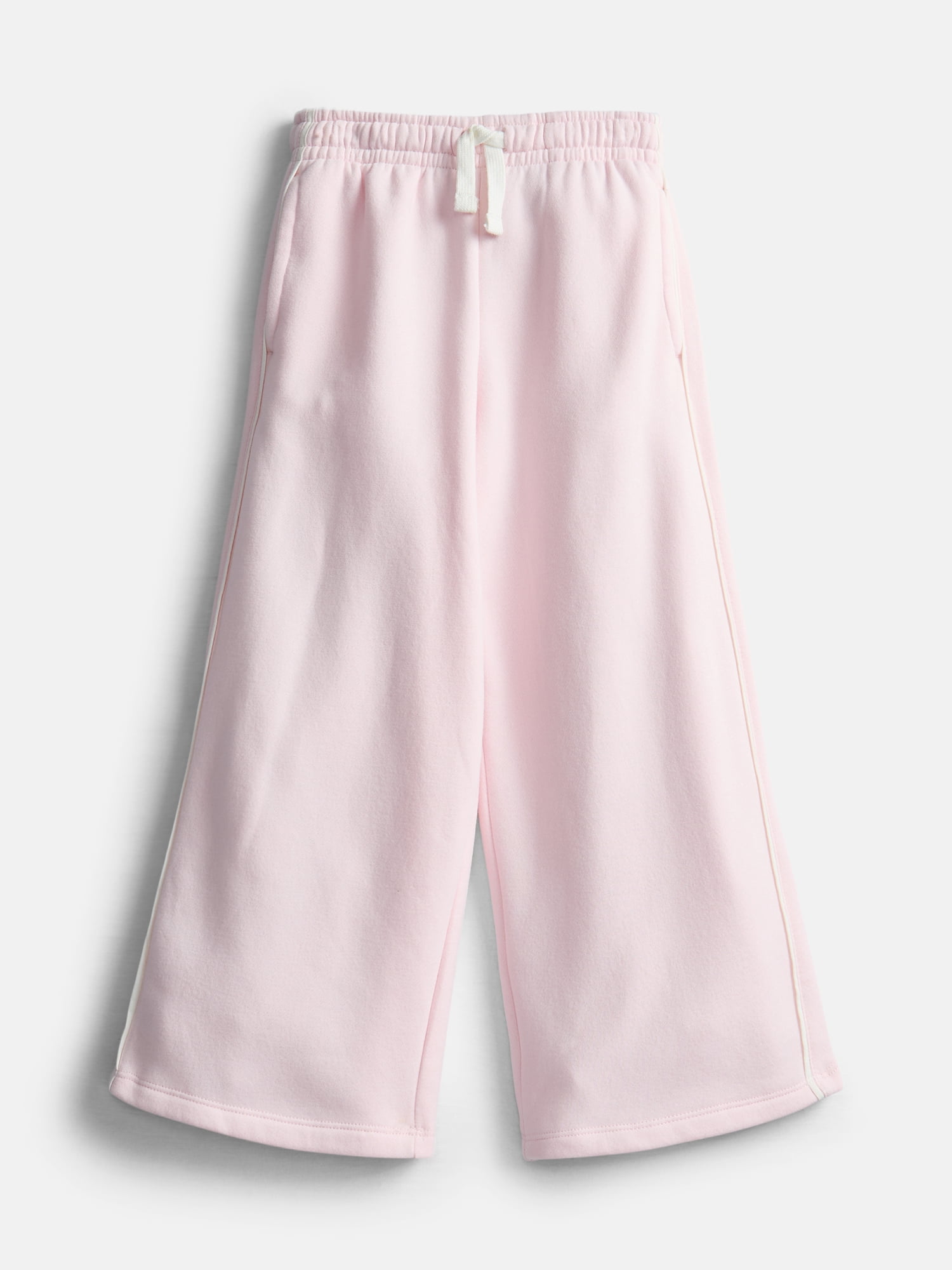 Wonder Nation Little Girls Fleece Wide Leg Pants, Sizes 4-10