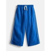 Wonder Nation Little Girls Fleece Wide Leg Pants, Sizes 4-10