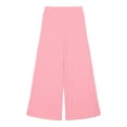 thumbnail image 1 of Wonder Nation Little Girls Ribbed Wide Leg Pants, Sizes 4-10, 1 of 3