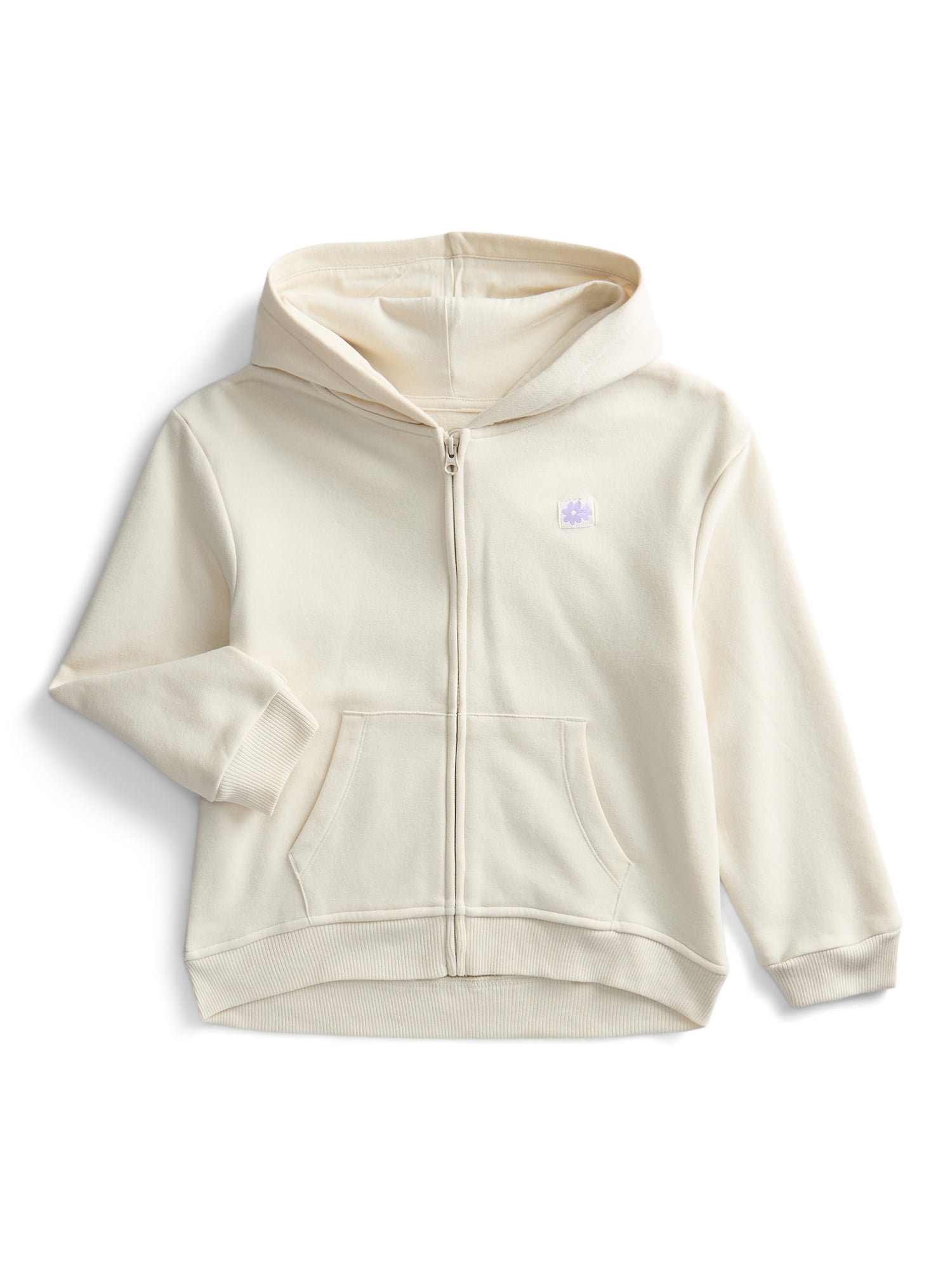 Wonder Nation Girls Graphic Zip Hoodie, Sizes 4-10