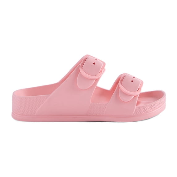 Wonder Nation Kids Two Buckle Footbed Slide Sandals