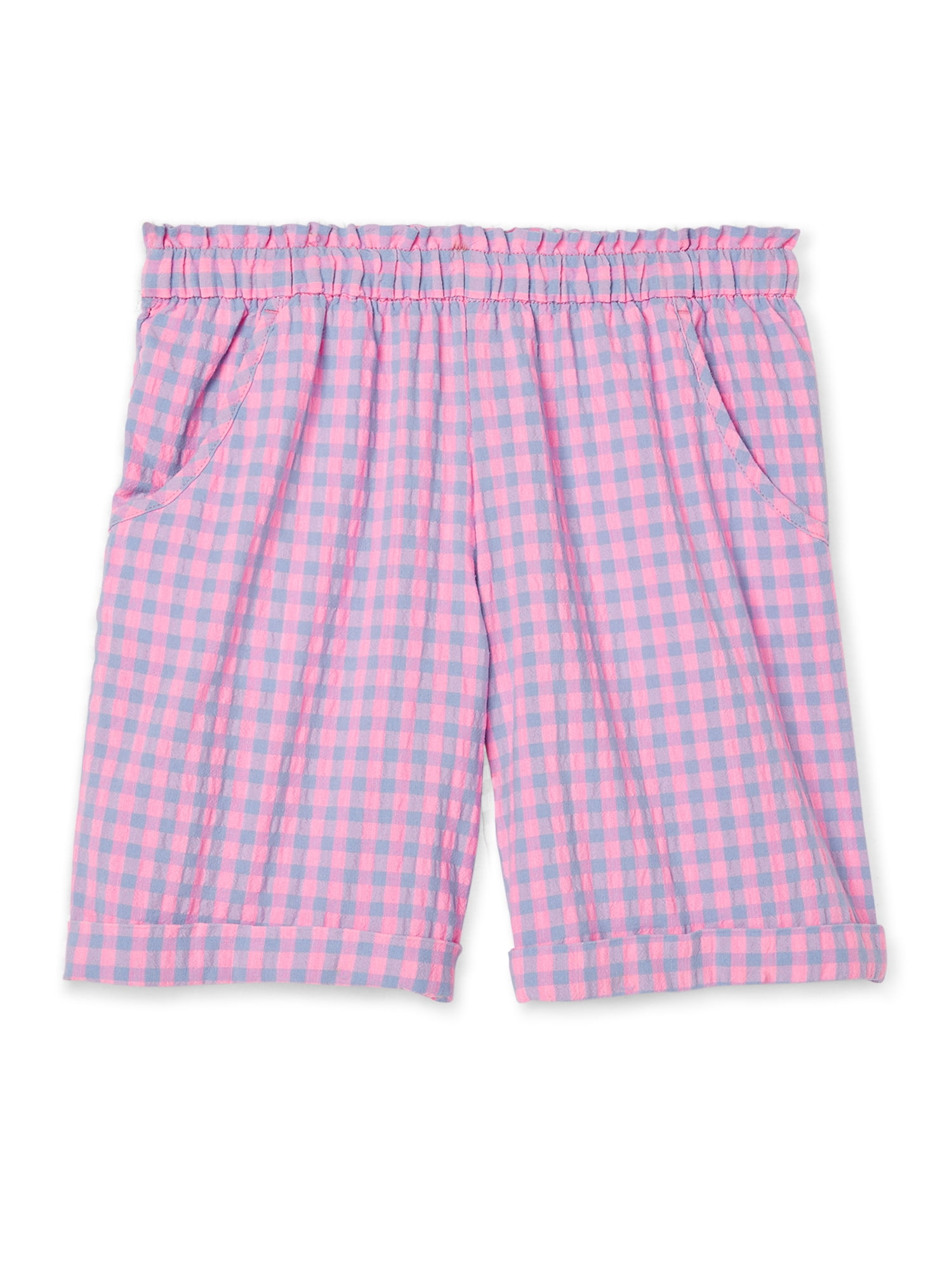 Wonder Nation Girl's Pull-on Bermuda Shorts, Sizes 4-16