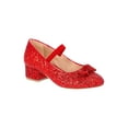 thumbnail image 1 of Wonder Nation Little Girls & Big Girls Rhinestone Bow Dress Heel Shoes, 1 of 5