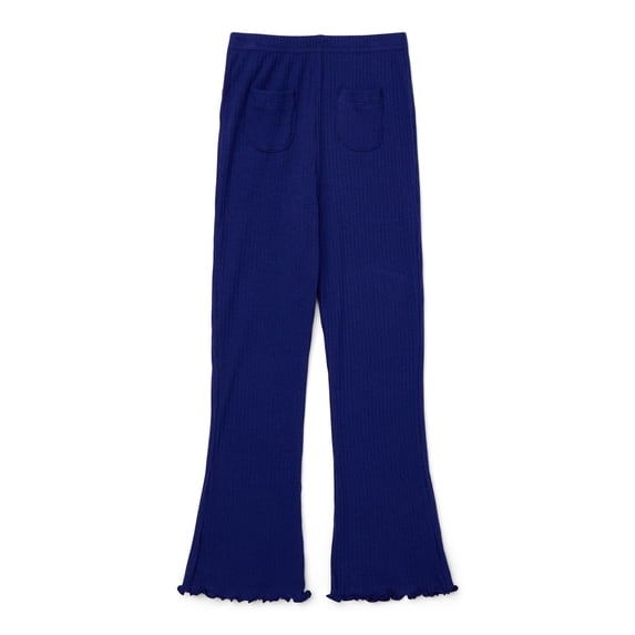 Wonder Nation Little Girls Flare Leggings with Front Patch Pockets, Sizes 4-10