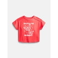 thumbnail image 1 of Wonder Nation Girls Graphic Tee with Short Sleeves, Sizes 4-10, 1 of 3
