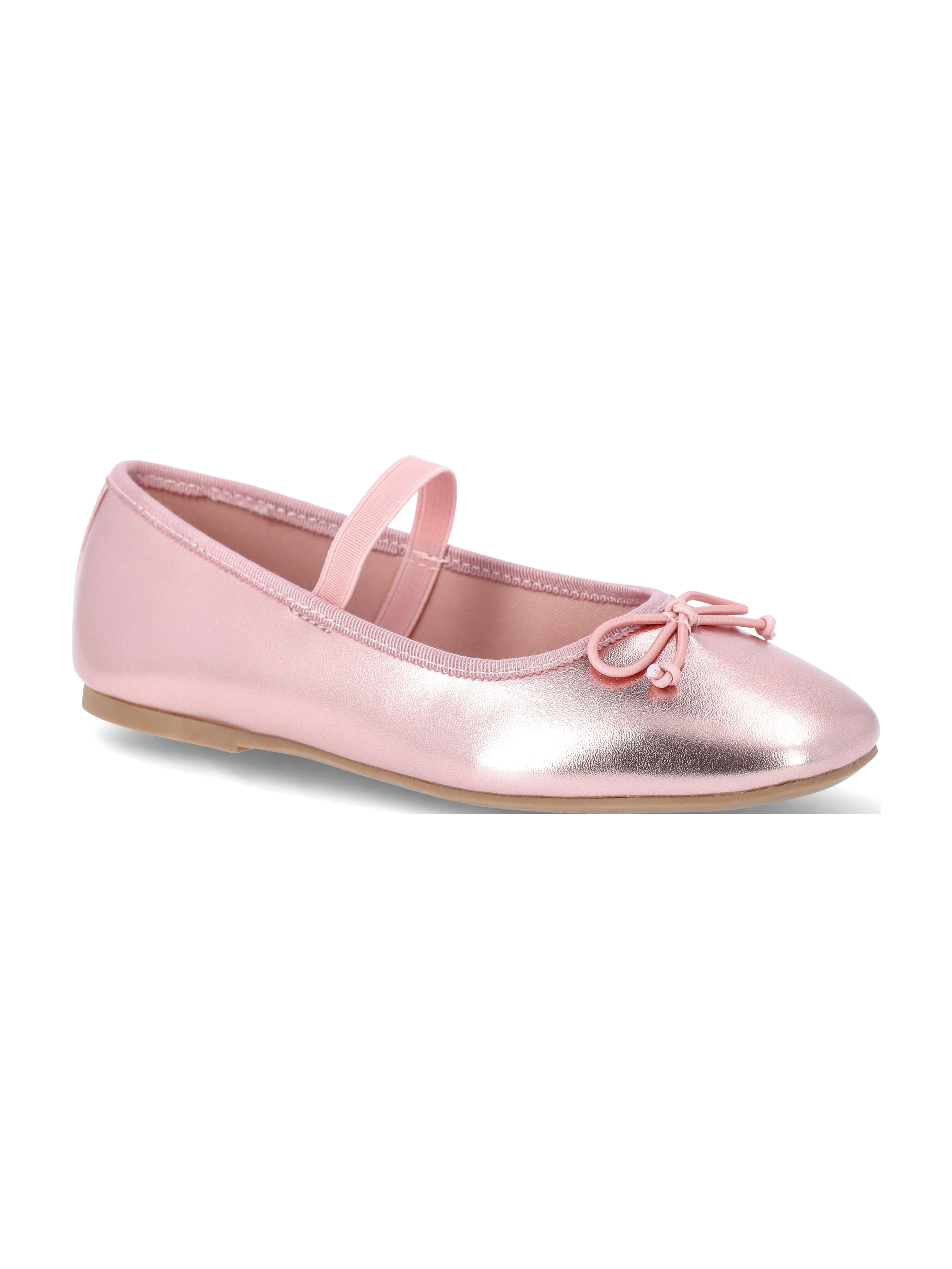 Wonder Nation Little Girls and Big Girls Bow Ballet Flat Shoes