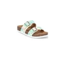 thumbnail image 1 of Wonder Nation Little Girls and Big Girls EVA Double Buckle Sandals, 1 of 6