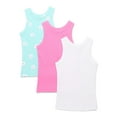 thumbnail image 1 of Wonder Nation Little Girls and Big Girls Kid Tough Tank Top, 3-Pack, Sizes 4-18 & Plus, 1 of 7