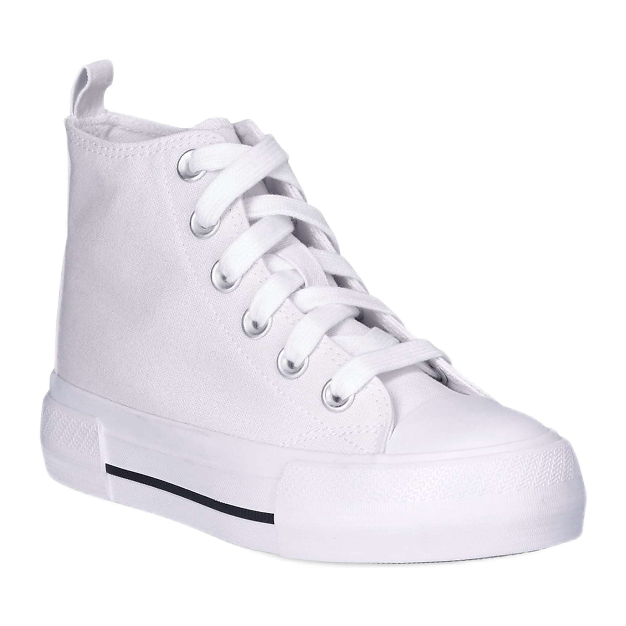 Wonder Nation Little Girls and Big Girls Platform High Top Sneakers, Sizes 13-6