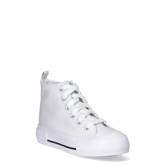 Wonder Nation Little Girls and Big Girls Platform High Top Sneakers, Sizes 13-6