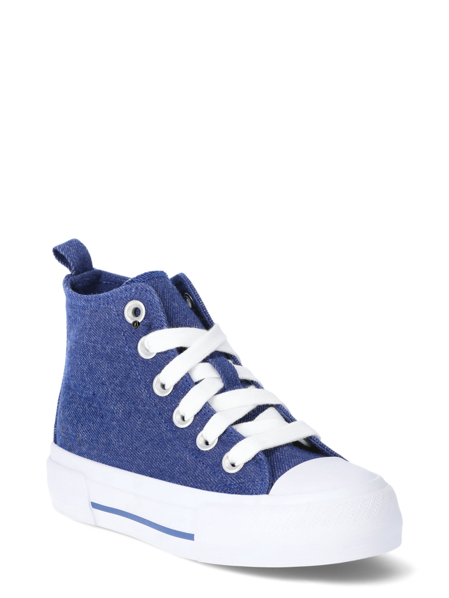 Wonder Nation Little Girls and Big Girls Platform High Top Sneakers, Sizes 13-6