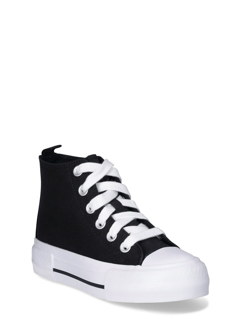 Wonder Nation Girls Platform High Top Sneakers Sizes 13-6 Canvas