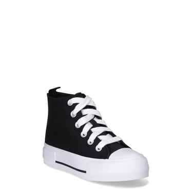 Wonder Nation Little Girls and Big Girls Platform High Top Sneakers, Sizes 13-6