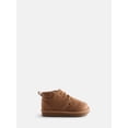 thumbnail image 1 of Wonder Nation Little and Big Boys' Faux Suede Lace-Up Slipper Booties, Medium Width, 1 of 5