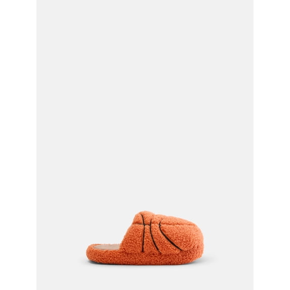 Wonder Nation Boys Basketball Puffed Scuff Slippers