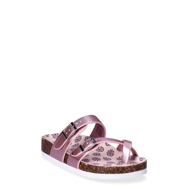 Sandales Wonder Nation Or Rose Petites Filles - Taille 10 US, Style Gladiateur, Neuves Sans Boîte