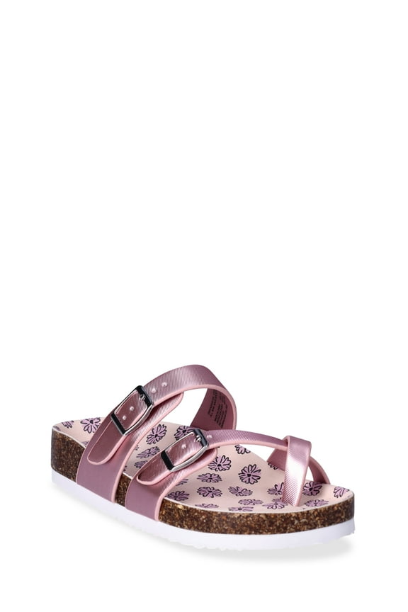 Little and Big Girls 2 Buckle Toe Sandals
