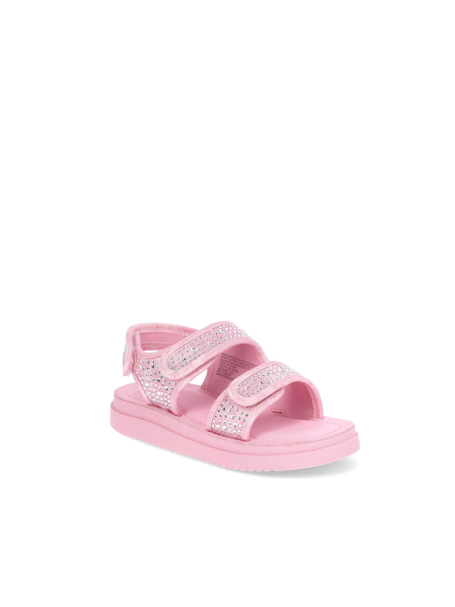 Little and Big Girls’ Rhinestone Two Strap Sandals
