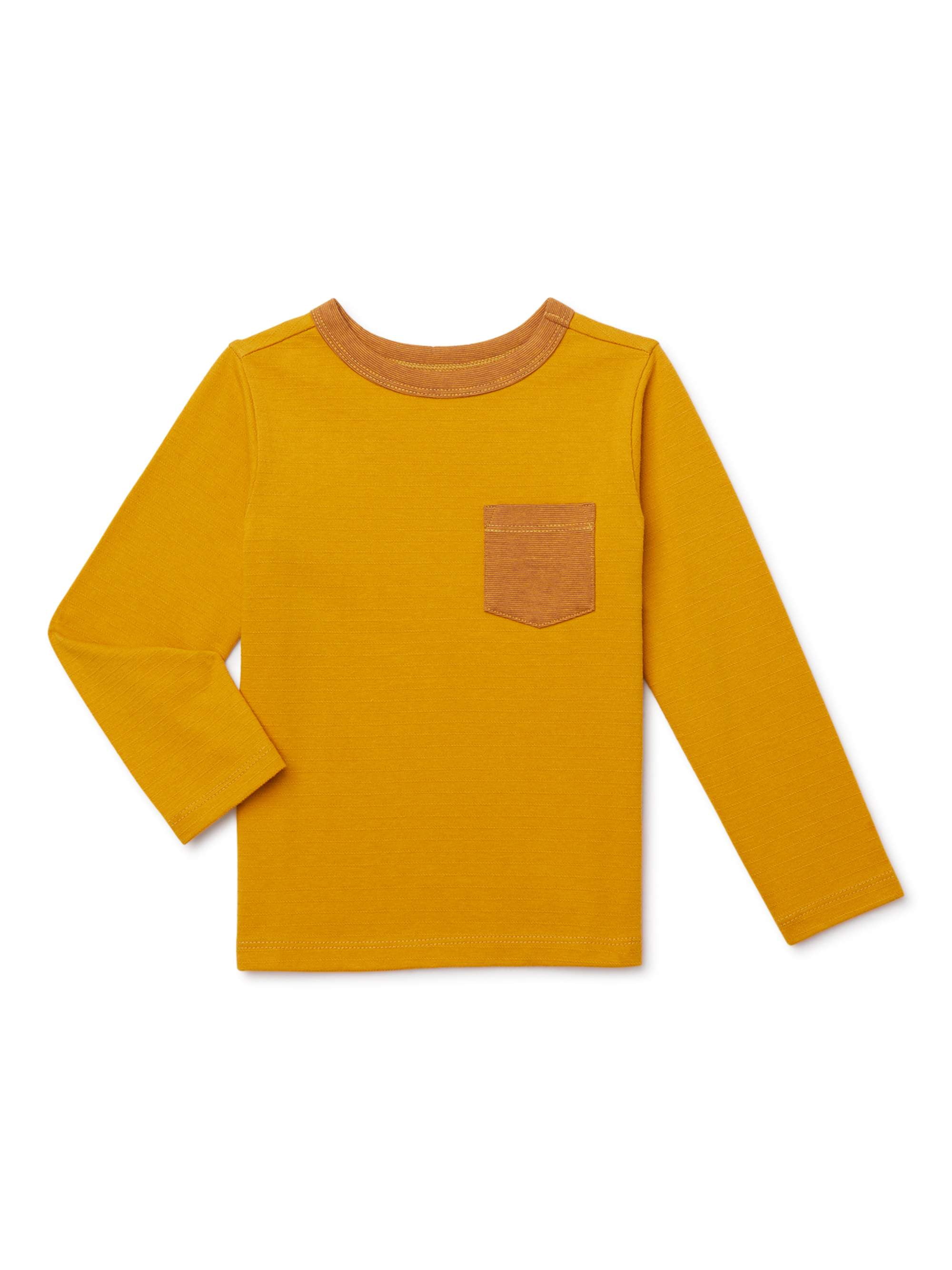 Pullover 1 Sleeve T-Shirt Long Regular Wonder Pack (Toddler), Neck Nation Crew