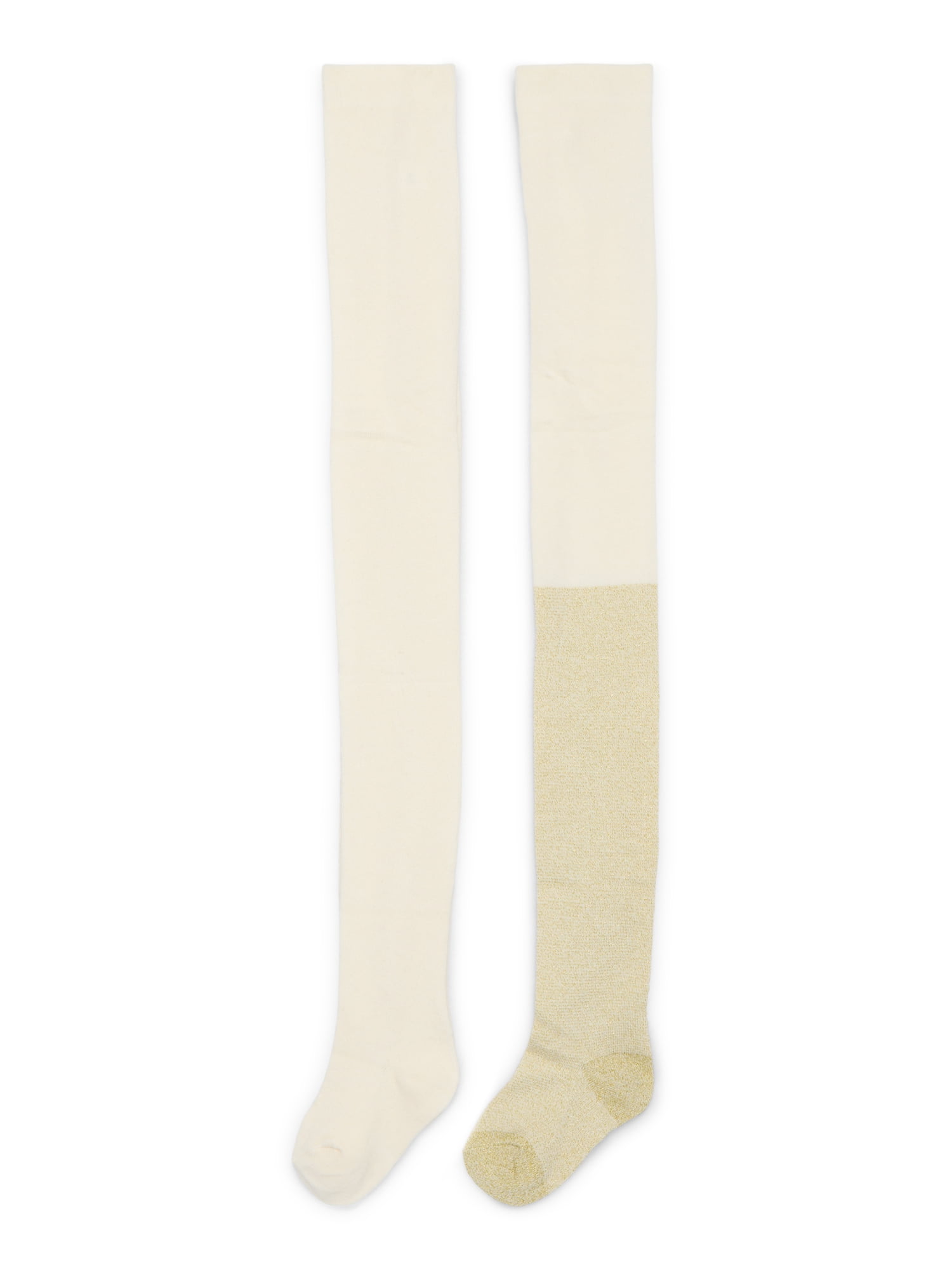 Girls Lurex Tights, 2-Pack, Sizes S-L