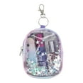 thumbnail image 1 of Wonder Nation Micro Backpack Keychain with Beauty Accessories, 5-Piece Set, Purple, 1 of 3