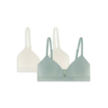Wonder Nation Molded Cup Bralette, 2 Pack, Sizes 30-38