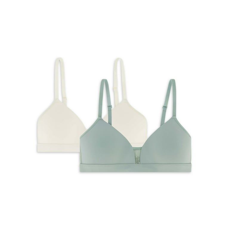Wonder Nation Girls 2 Pack Molded Cup Bralettes