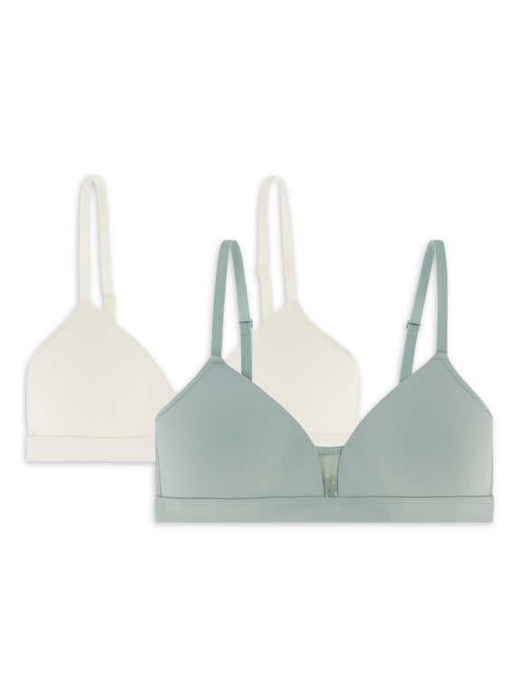 Molded Cup Bralette, 2 Pack, Sizes 30-38
