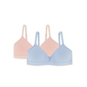 Wonder Nation Molded Cup Bralette, 2 Pack, Sizes 30-38