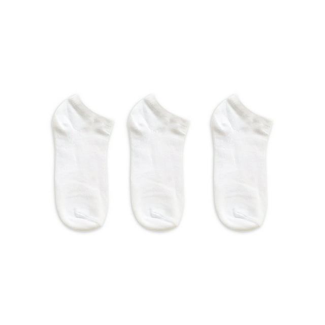 Wonder Nation No Show Socks, 3 Pack, Sizes S-L