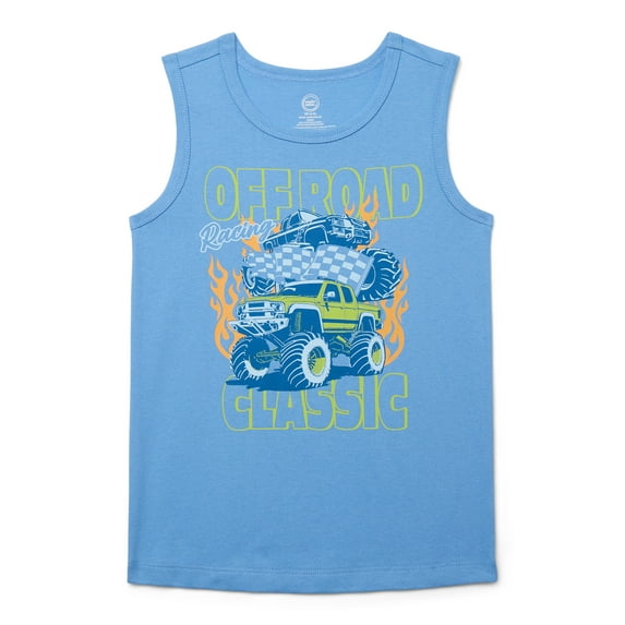 Wonder Nation Boys Off Road Classic Graphic Tank Top, Sizes 4-18 & Husky