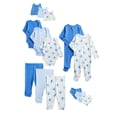 thumbnail image 1 of Wonder Nation Organic Cotton Baby 14-Piece Layette Gift Set, Sizes Newborn-9 Months, 1 of 19