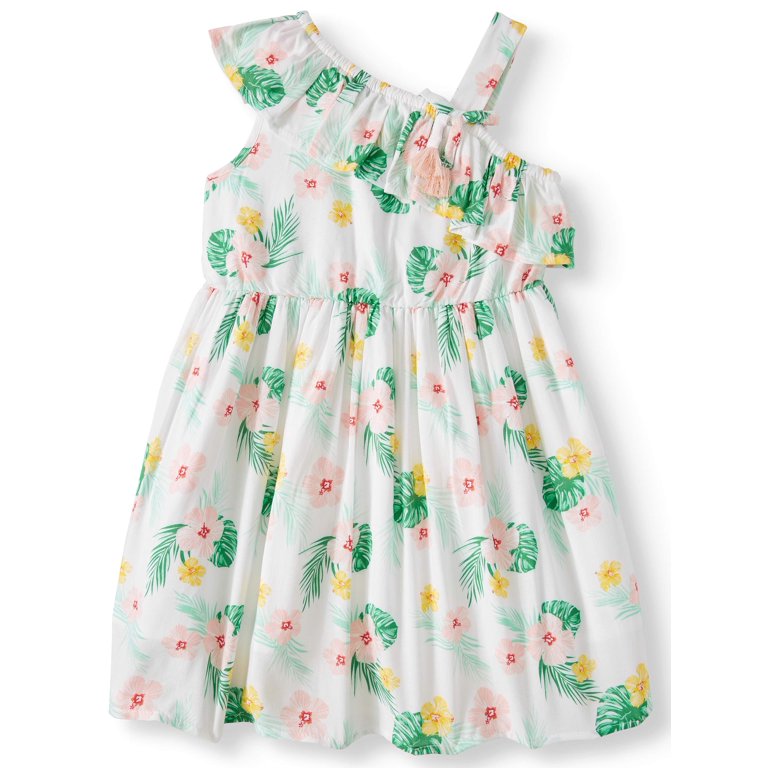 Baby Girls Mommy And Me Sleeveless Floral Print Challis Woven