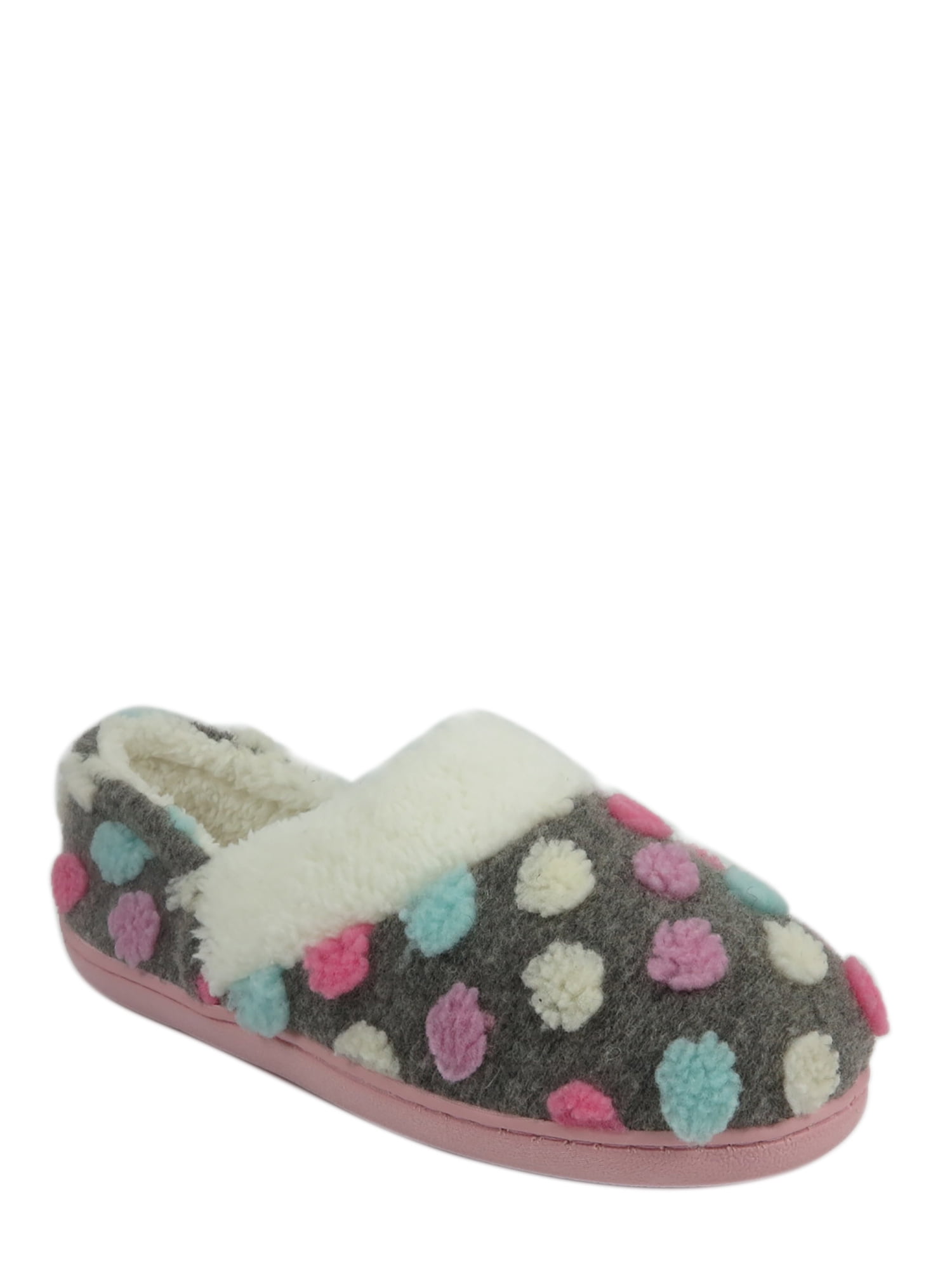 Wonder Nation Polka Dot Closed Back Aline Slipper Little Girls