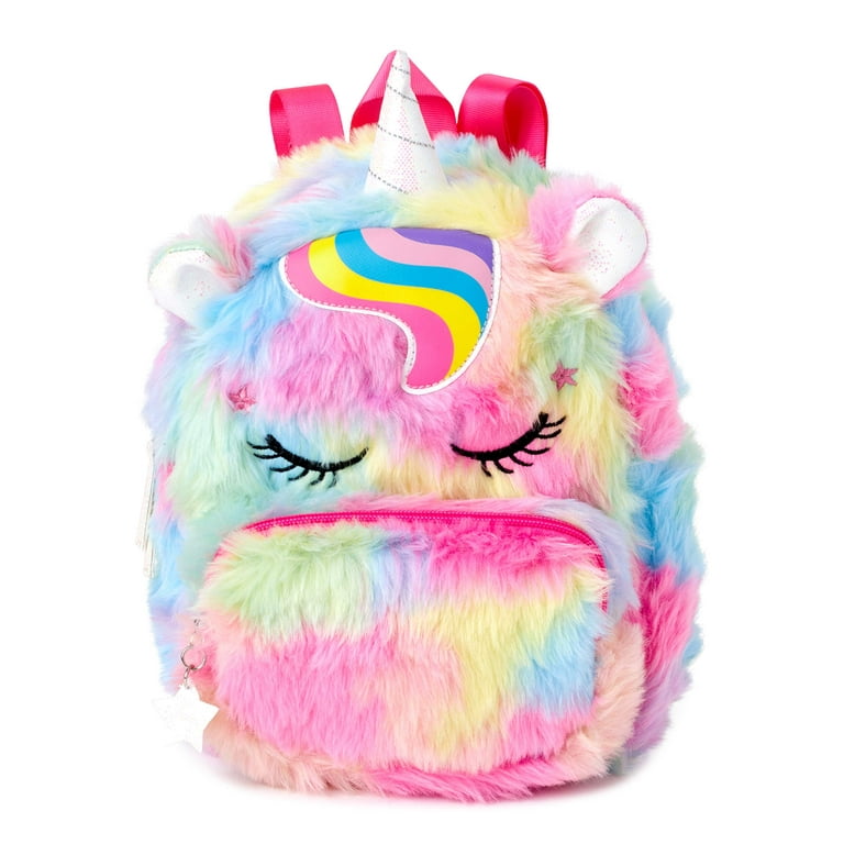 Fuzzy unicorn backpack walmart new arrivals