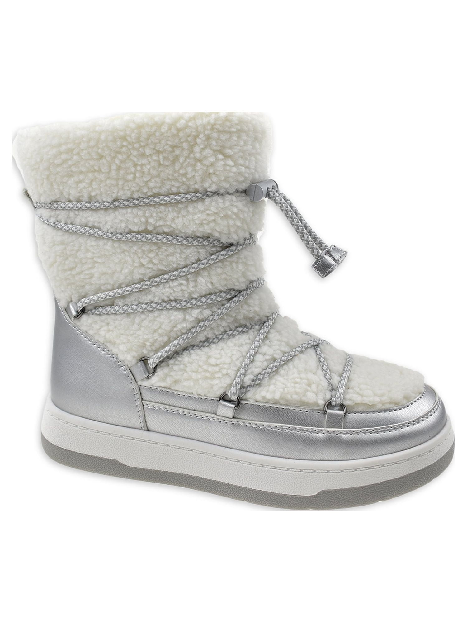 metallic sherpa duck boots