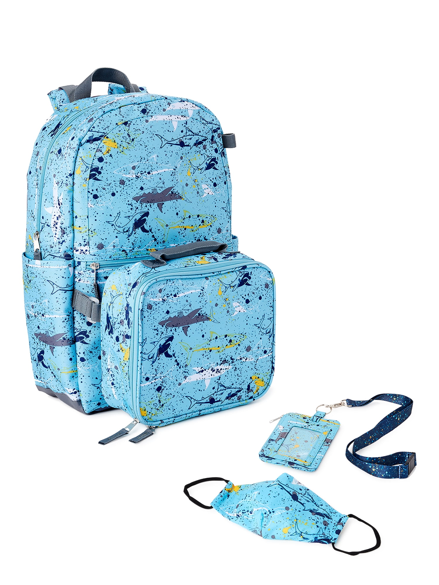  ZENWAWA Colorful Sharks Kids Backpack and Lunch Bag Set, Travel  Backpack with Insulated Lunch Box for Boys Girls, Cute Print Design for  School Office Hiking Picnic : Home & Kitchen