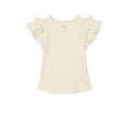 thumbnail image 1 of Wonder Nation Girls Short Sleeve Knit Ruffle Top, Sizes 4-18 & Plus, 1 of 3