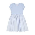 thumbnail image 1 of Wonder Nation Girls' Mixed Media Dress with Short Ruffle Sleeves, Sizes 4-18 & Plus, 1 of 3