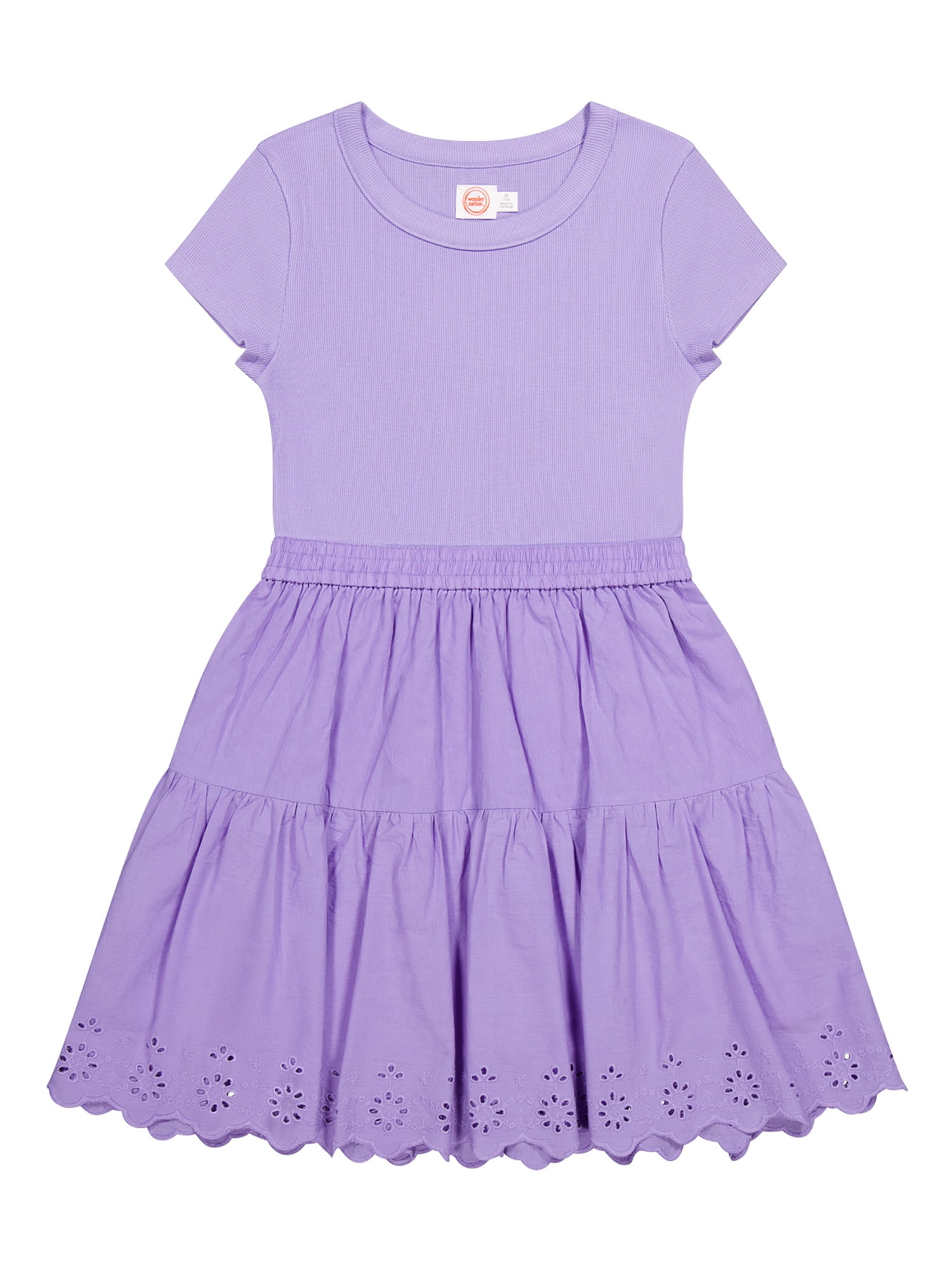 Zunie Girl Occasion Knee Length Lined Layered Sleeveless