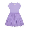 thumbnail image 1 of Wonder Nation Short Sleeve Mixed Tiered Dress, Sizes 4-18 & Plus, 1 of 3