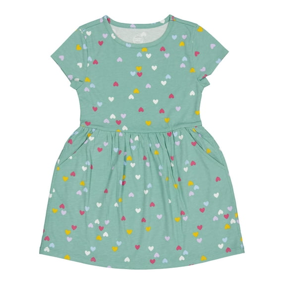 Wonder Nation Short Sleeve Play Dress, Sizes 4-18 & Plus