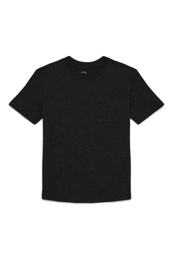 Boys Pocket Tee with Short Sleeves, Sizes 4-18 & Husky