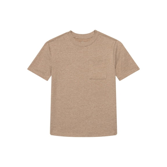 Wonder Nation Boys Pocket Tee with Short Sleeves, Sizes 4-18 & Husky