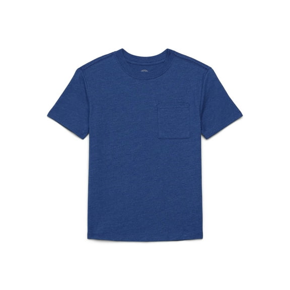 Wonder Nation Boys Pocket Tee with Short Sleeves, Sizes 4-18 & Husky