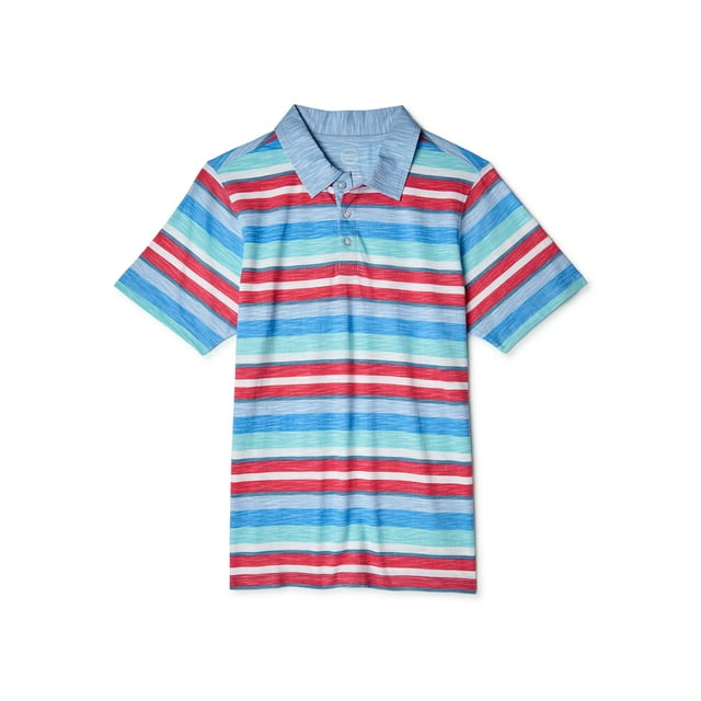 Wonder Nation Short Sleeve Pullover Collared Regular Polo (Big Boys or Little Boys) 1 Pack