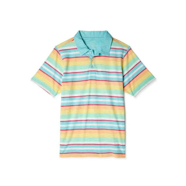 Wonder Nation Short Sleeve Pullover Collared Regular Polo (Big Boys or Little Boys) 1 Pack