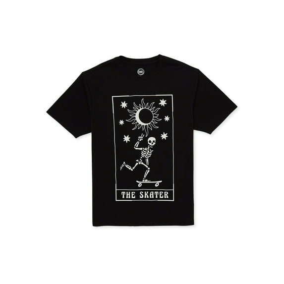 Wonder Nation Skater Skeleton Graphic T-Shirt (Boy's)