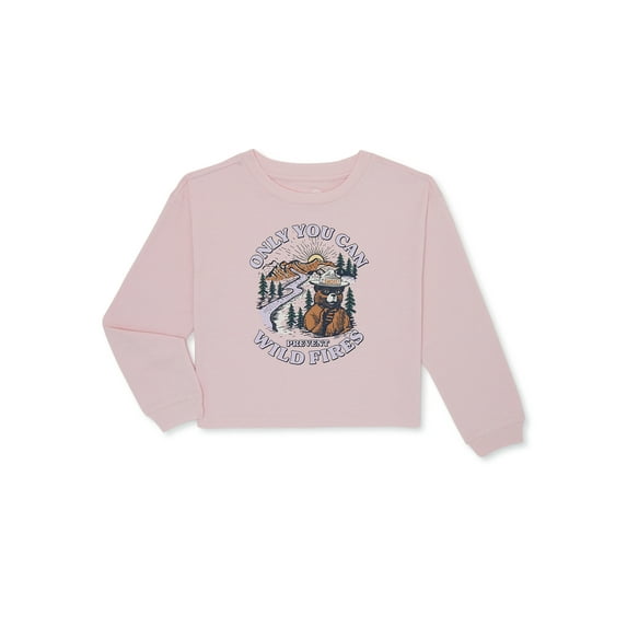 Wonder Nation Smokey Only You Can Apparel, Graphic Long Sleeves T-shirt, Size XS-XLP (Girls & Big Girls)