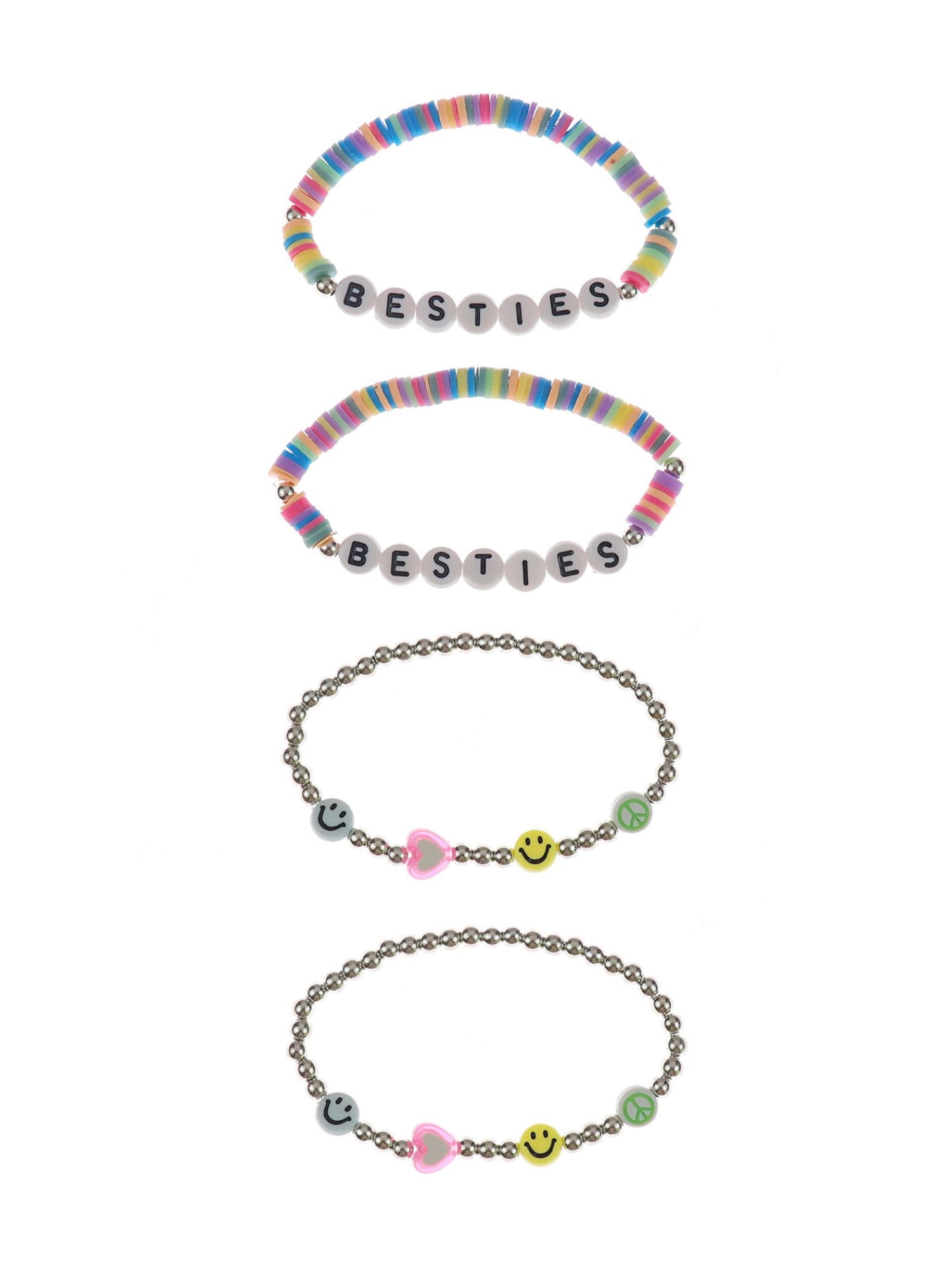 Girls Multi Color & Silver Bead Starlet Shimmer 144XX Bracelets Set of 5 Girls Multi Color & Silver Bead Starlet Shimmer 144XX Bracelets Set of 5